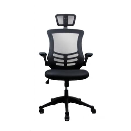 Back2Basics Executive High Back Chair with Headrest - Black BA2647820